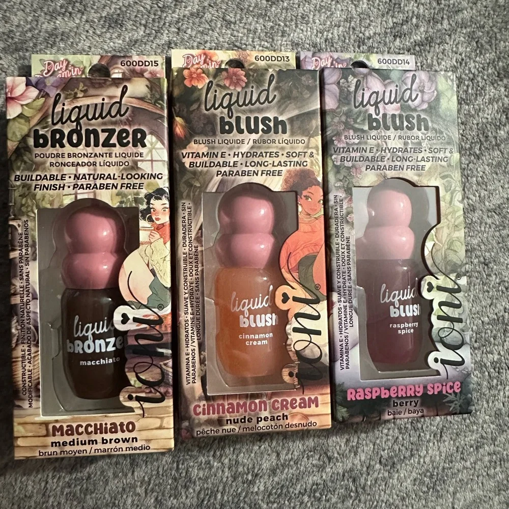 Ioni Liquid Blush and Bronzer Lot of Three Fall Collection